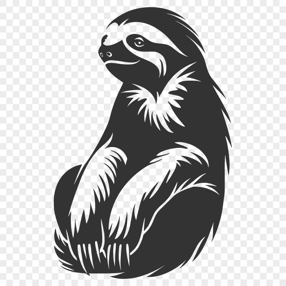 Free Stunning Sloth Illustration