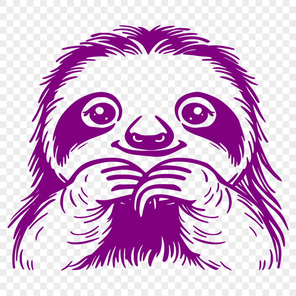 Beautiful Sloth Printable Image