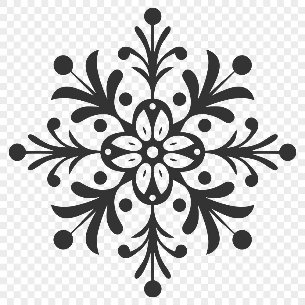 Beautiful Snowflake - Procreate DXF