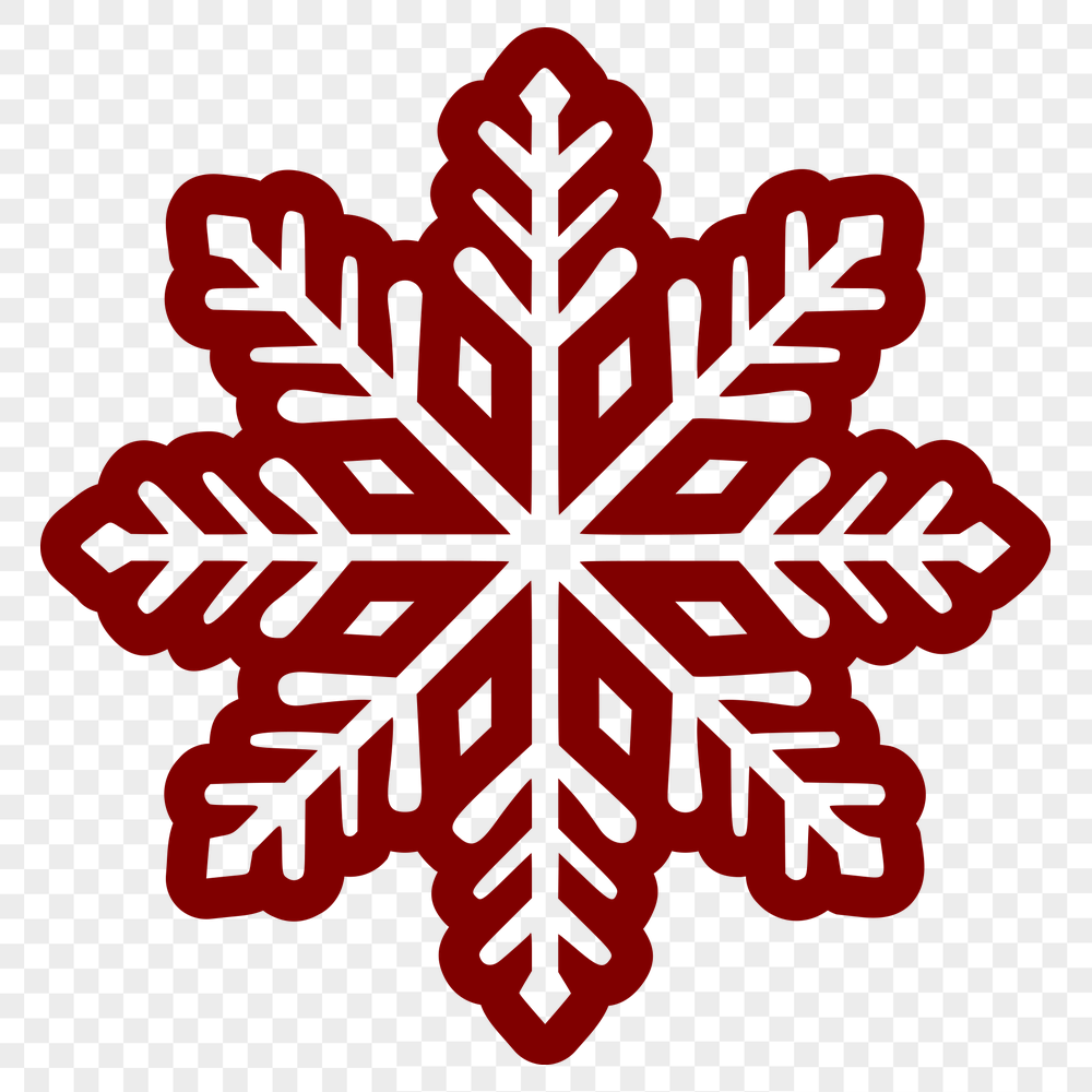 Stunning Snowflake - Glowforge PNG