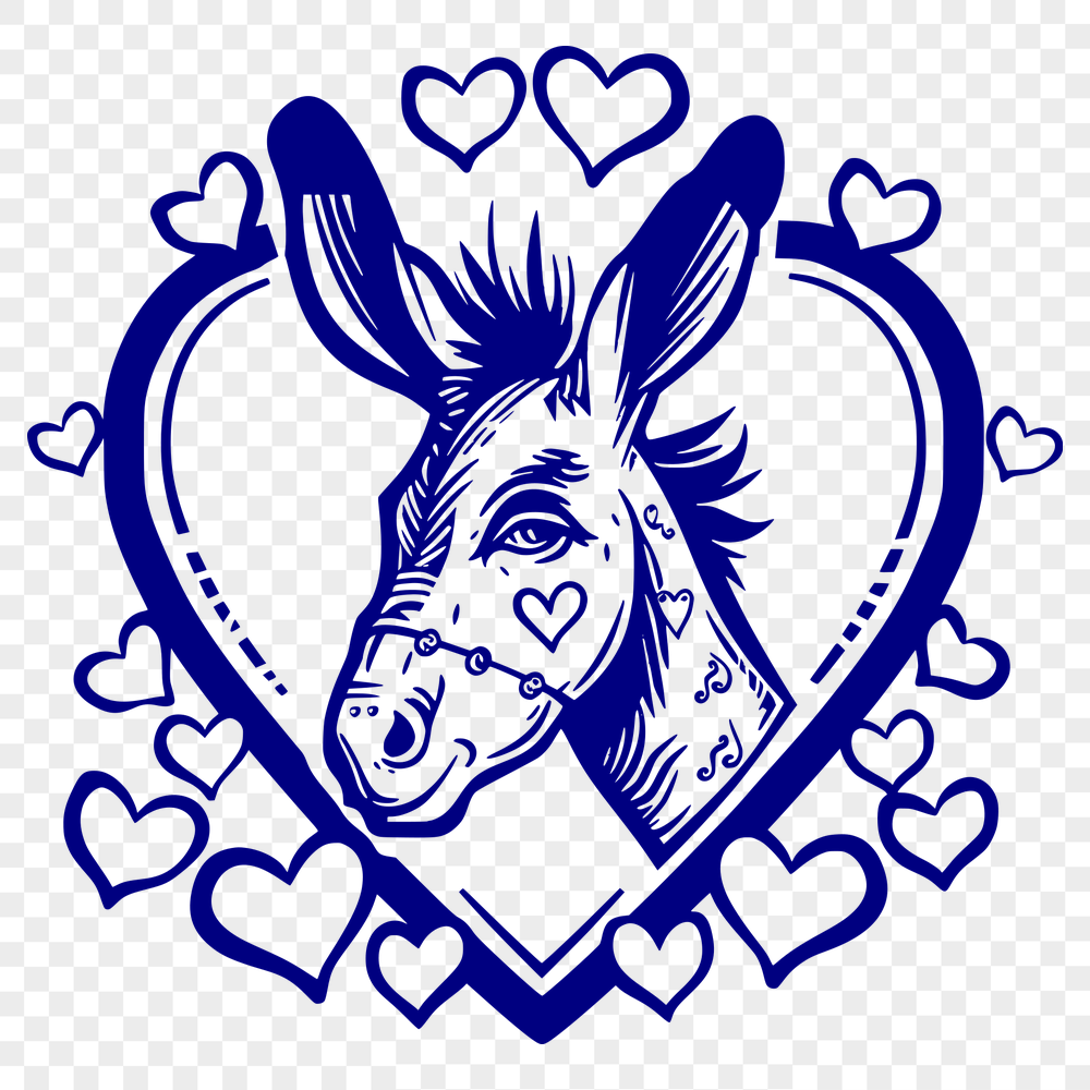 Free Artistic Donkey Template