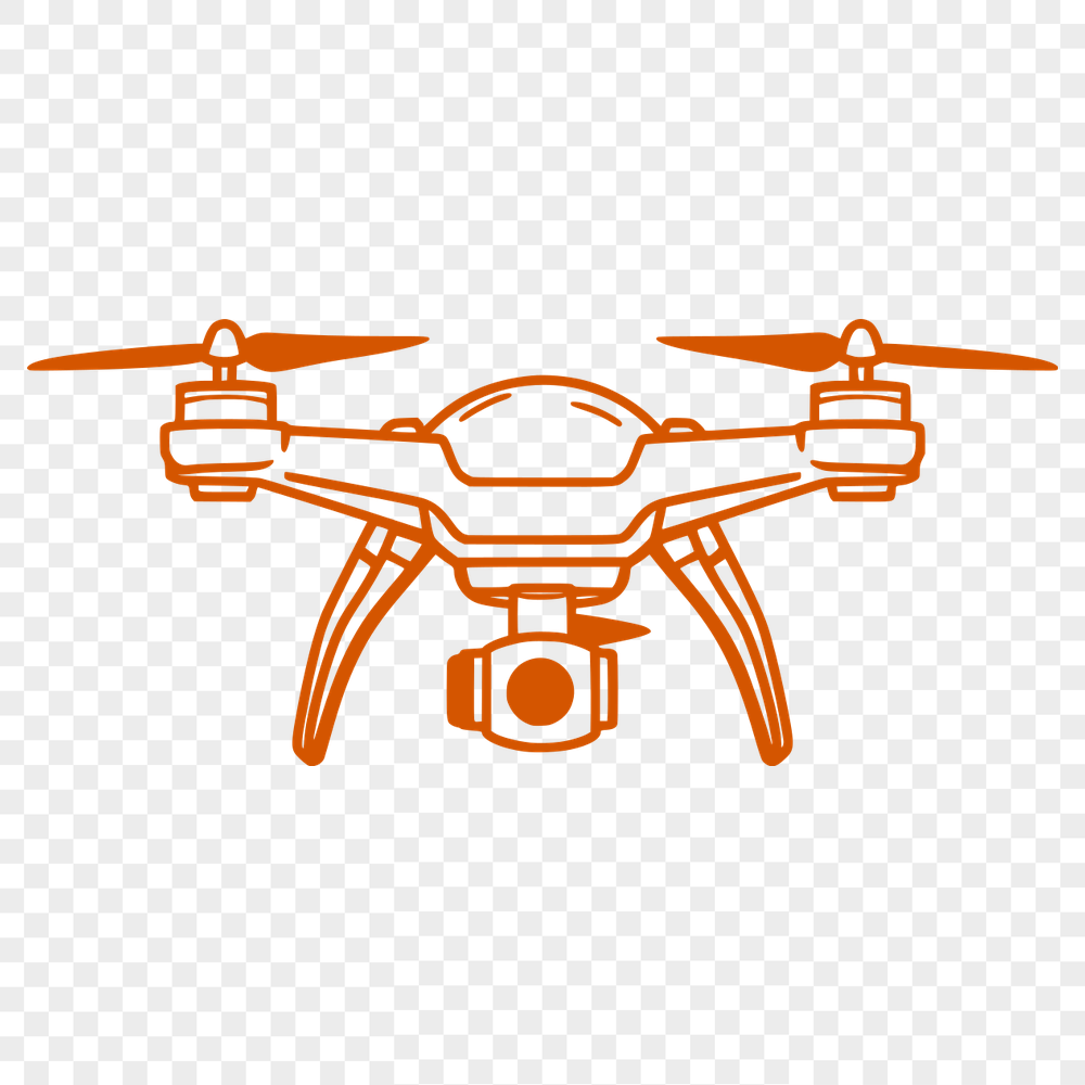 Free Unique Drone Vector Illustration