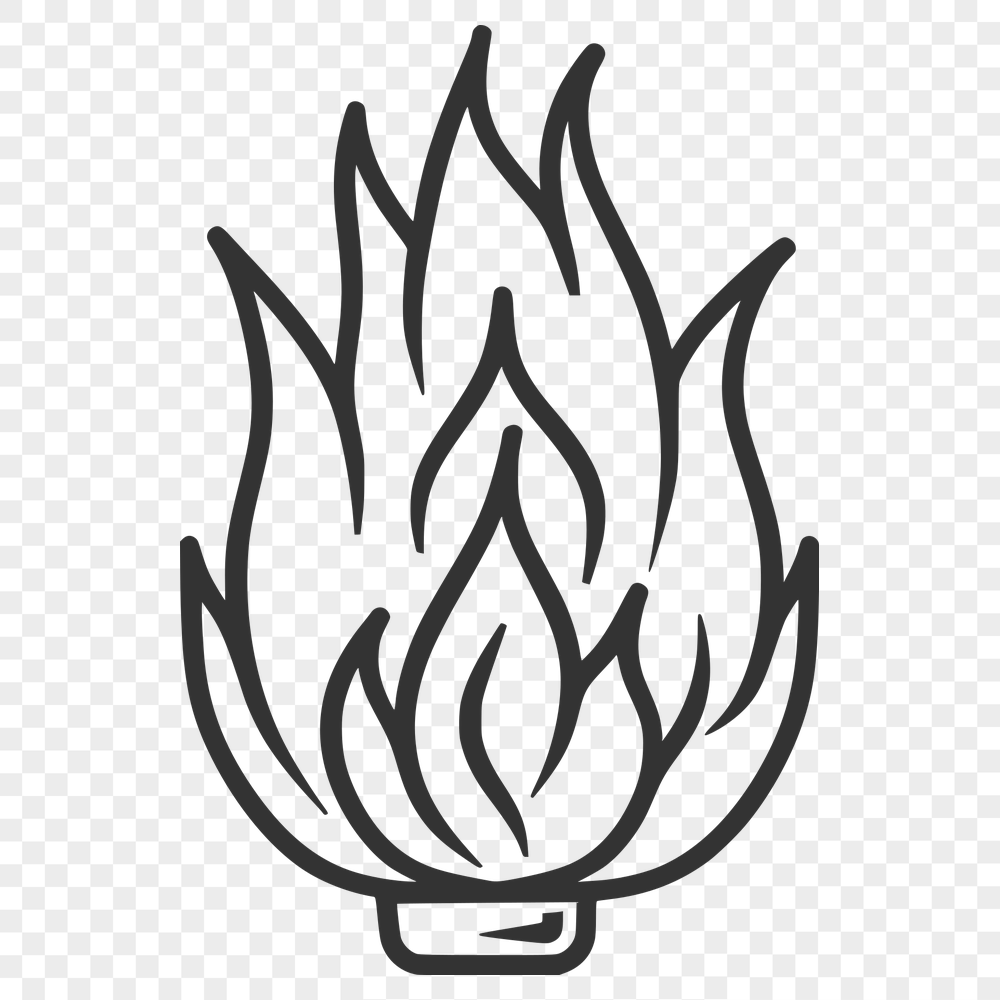 Free Flames Vector Drawing