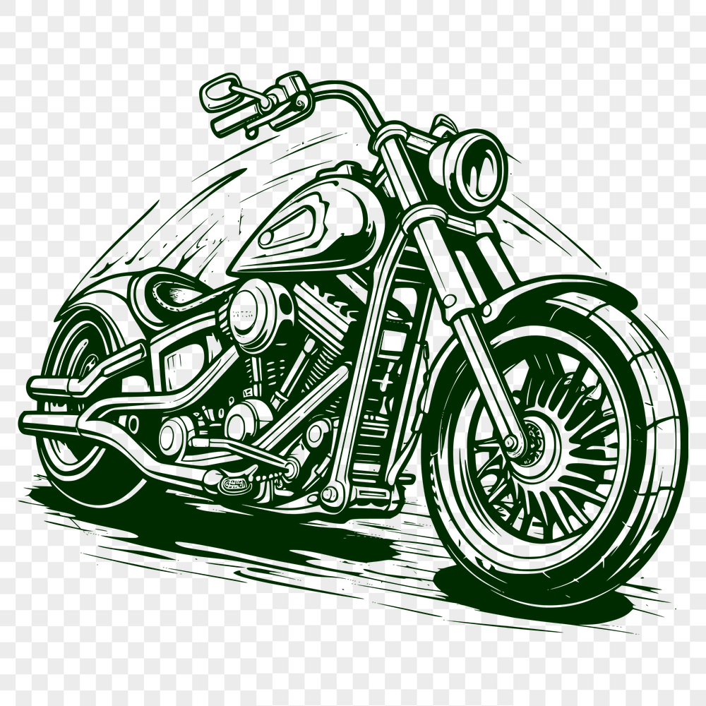 Free Motorcycle SVG, PNG, PDF And DXF Files