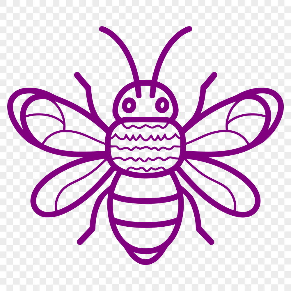 Free Creative Bee Drawing