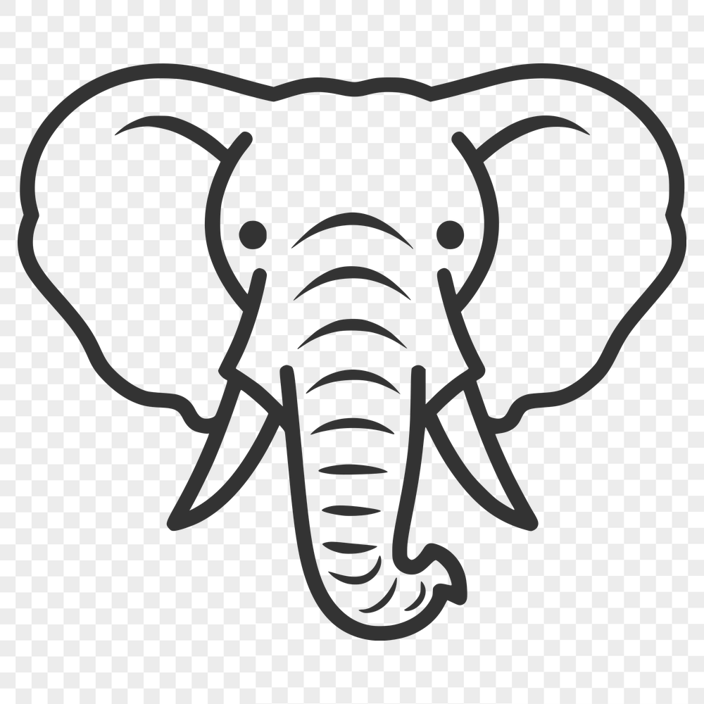 Free Free Elephant Stencil