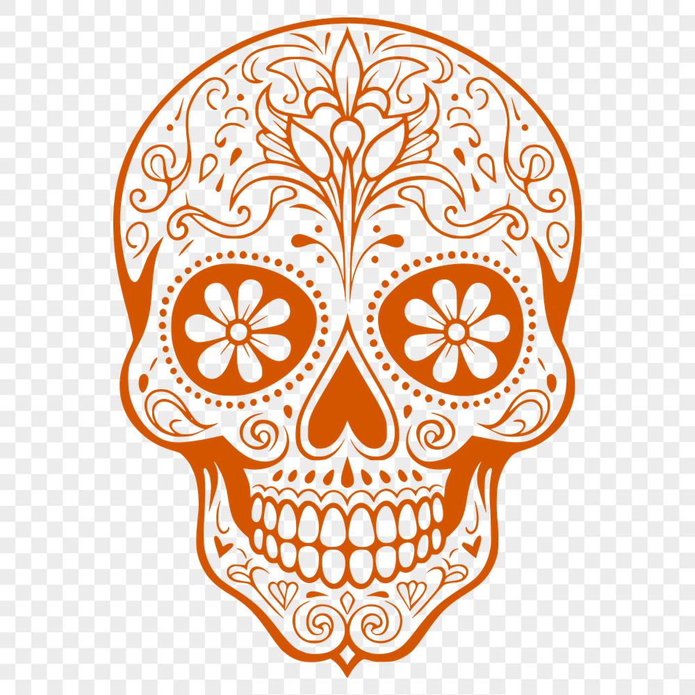 Stunning Skull SVG, PNG, PDF And DXF Files