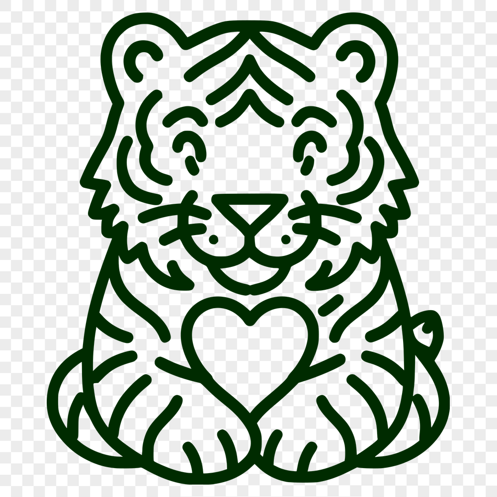 Creative Tiger Vector Image