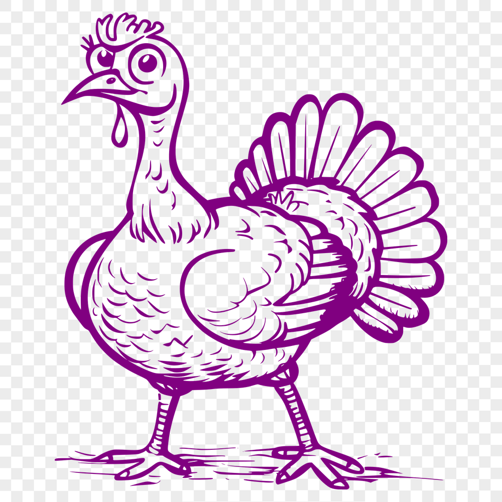 Free Artistic Turkey Vector Illustration