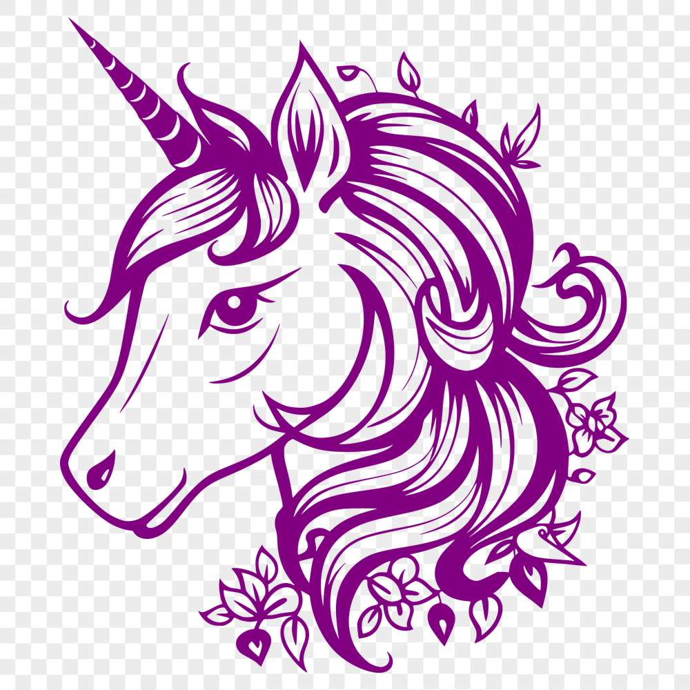 Floral Unicorn PDF