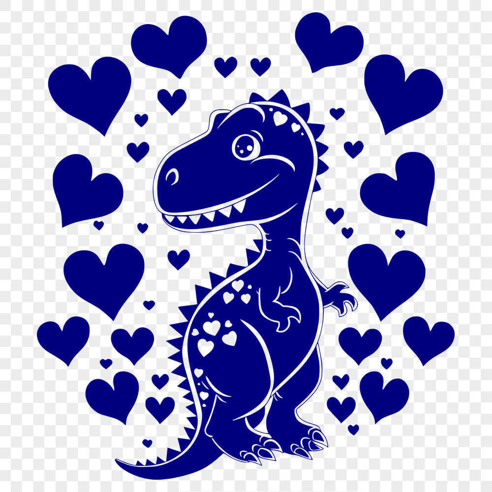 Beautiful Dinosaur In DXF