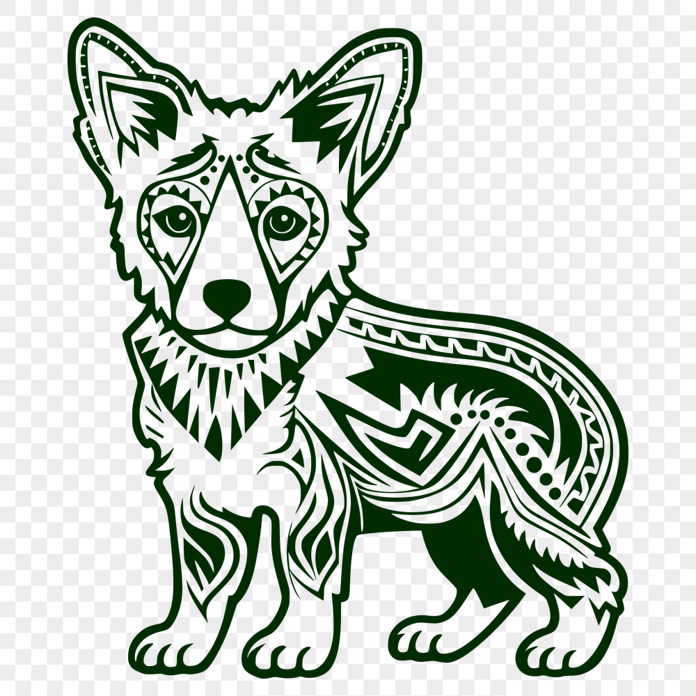 Standing Dog Vector Image