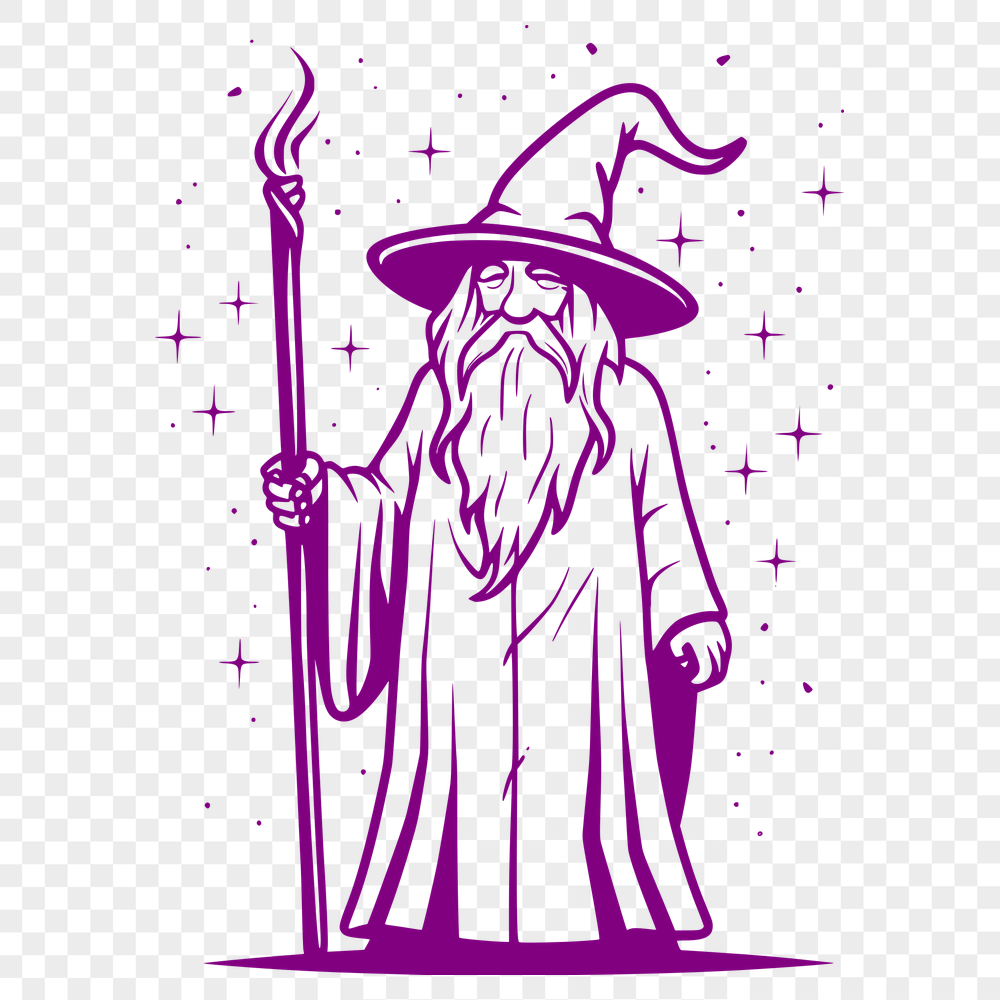 Artistic Wizard Digital Drawing