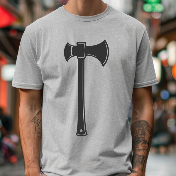 Flat Axe Icon Illustrated axe tool with a flat design for graphic design purposes.