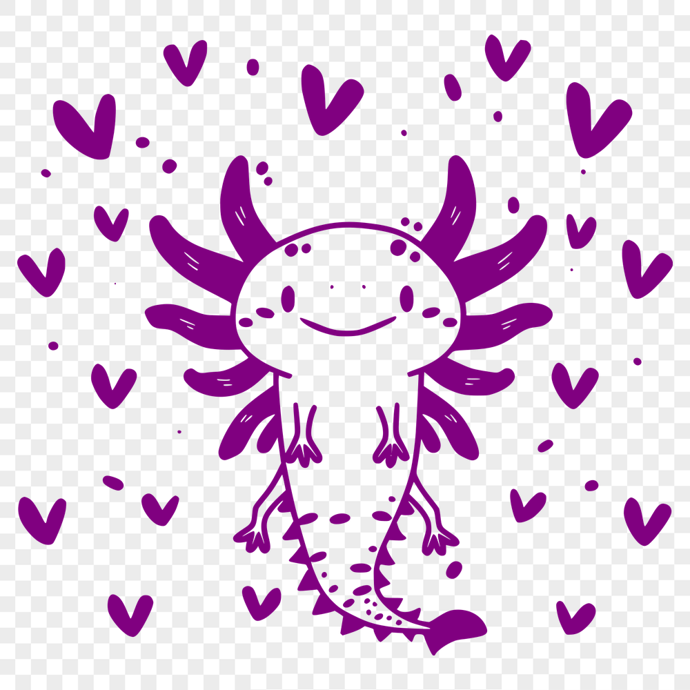 Artistic Axolotl Vector Image