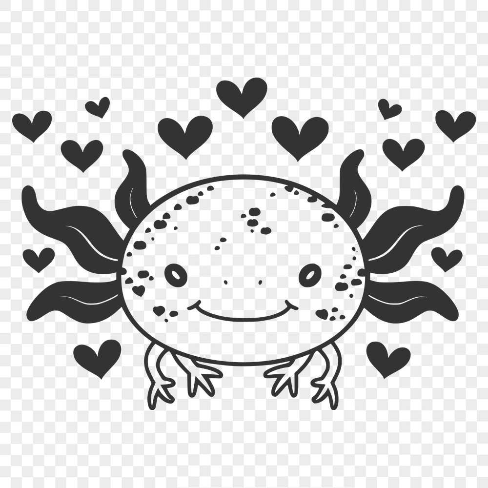 Cute Axolotl PDF