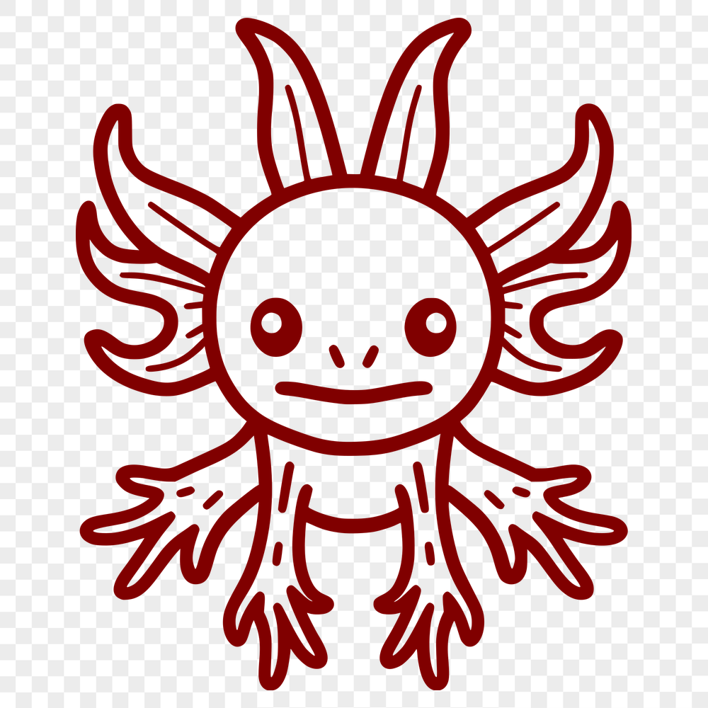 Stunning Axolotl Printable Image