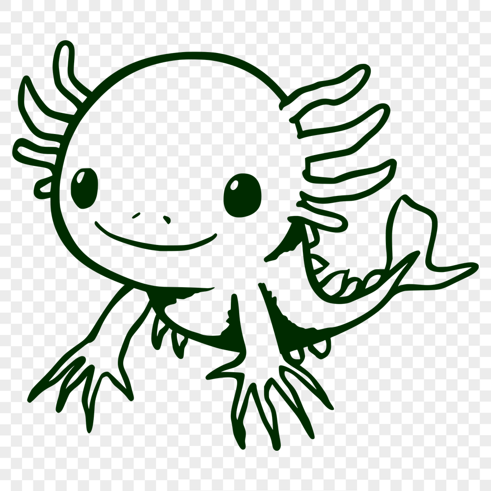 Unique Axolotl PNG