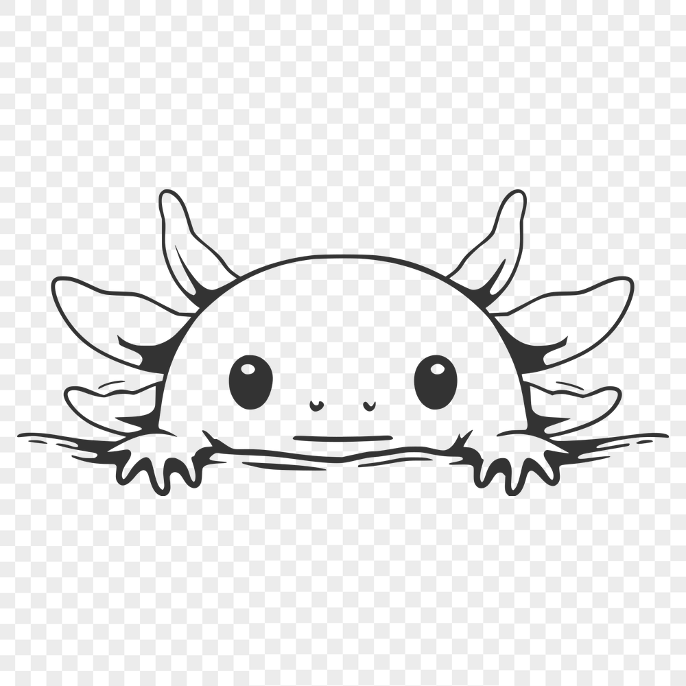 Creative Axolotl Vector Craft File