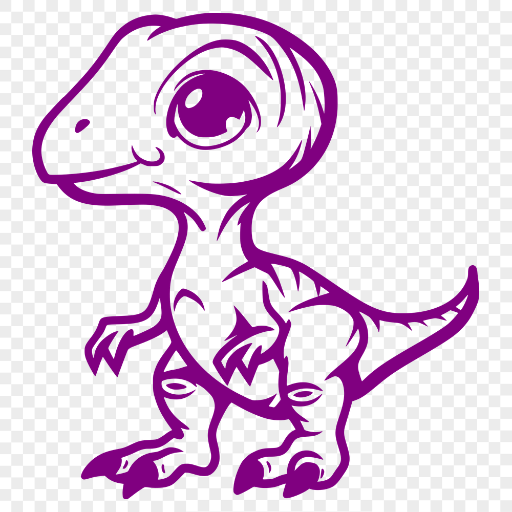 Creative Baby Dinosaur - DXF Format