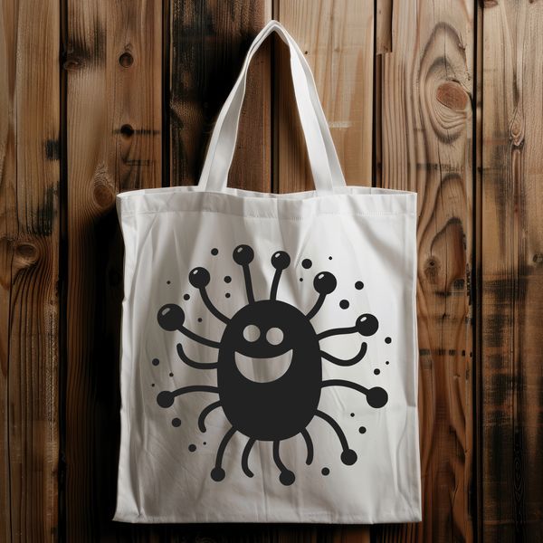 Single Cell Vector Art A detailed illustration of a single-celled microorganism.
