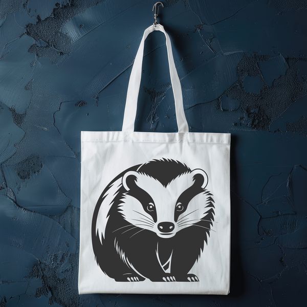 Free SVG Vector Art of a Badger A vector illustration of a badger, a wild animal native to Europe and North America.
