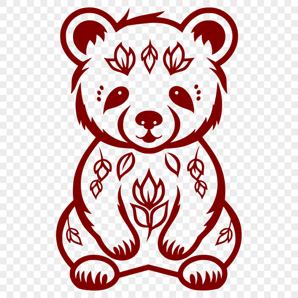 Free Unique Bear Printable Image