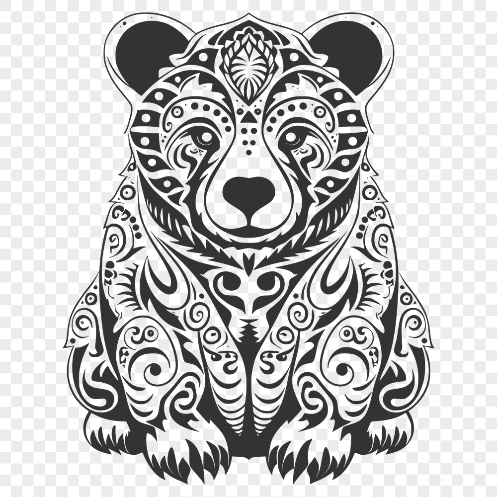 Unique Bear Vector Image