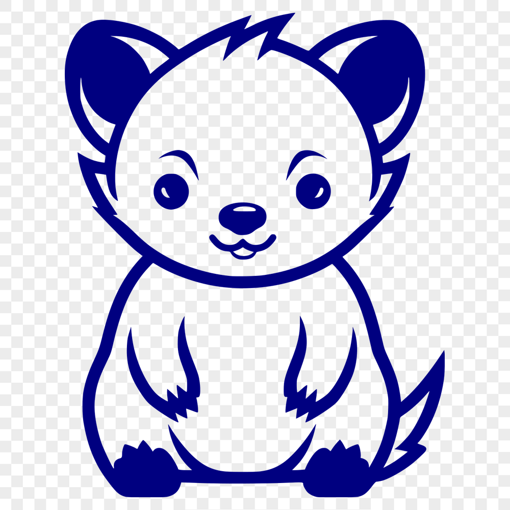 Beautiful Sitting Bear PDF