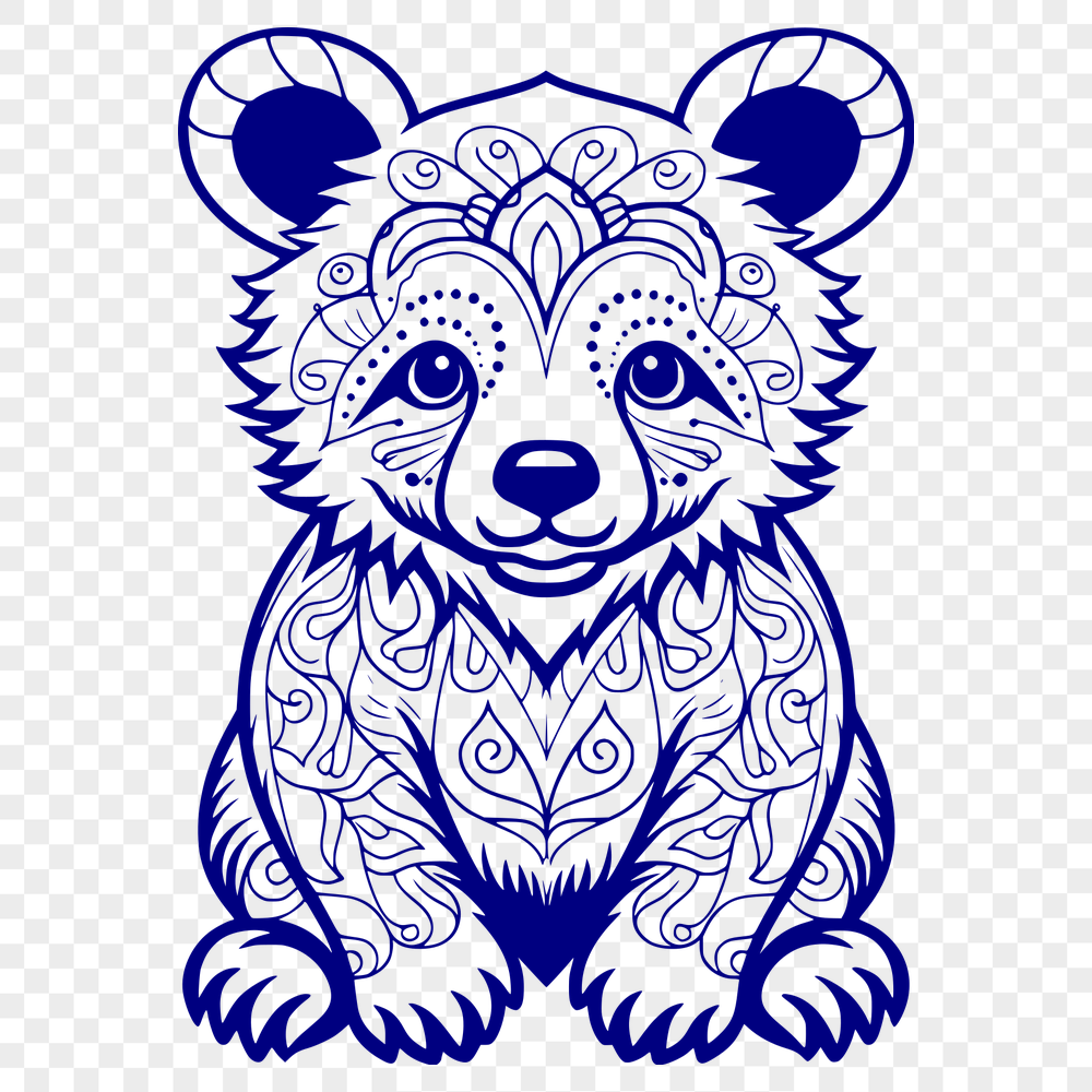 Artistic Bear SVG