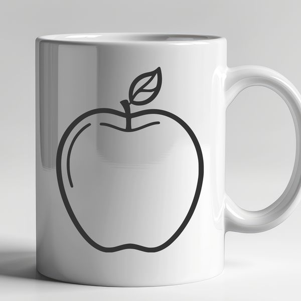 Simple Apple Clip Art Image A simple illustration of a red apple with leaves.