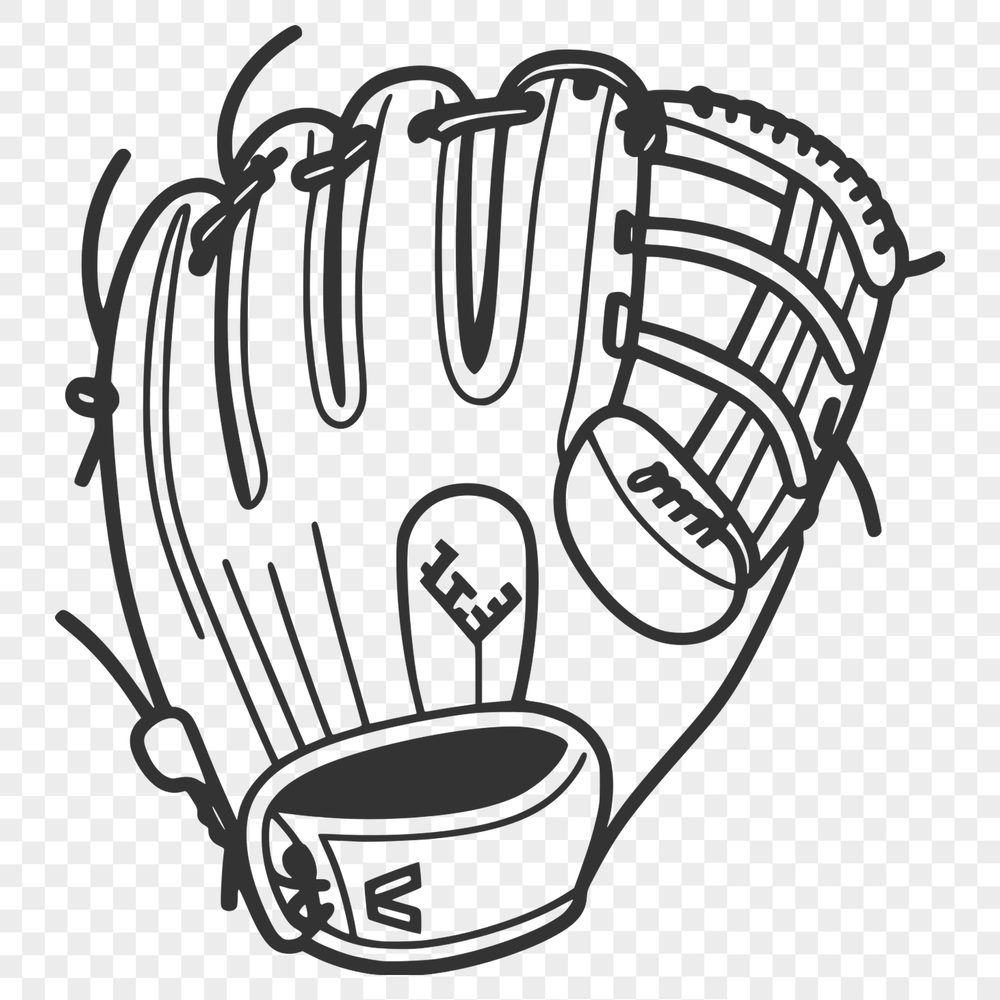 Baseball Icon Design A stylized illustration of a baseball with intricate details, suitable for vector art design.