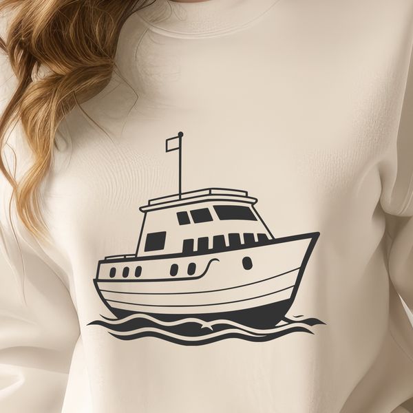 Boat Clipart Vector Illustration A simple boat illustration created as a vector graphic file in SVG format.