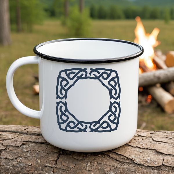 A traditional Celtic pattern featuring intricate shapes and ornate embellishments.