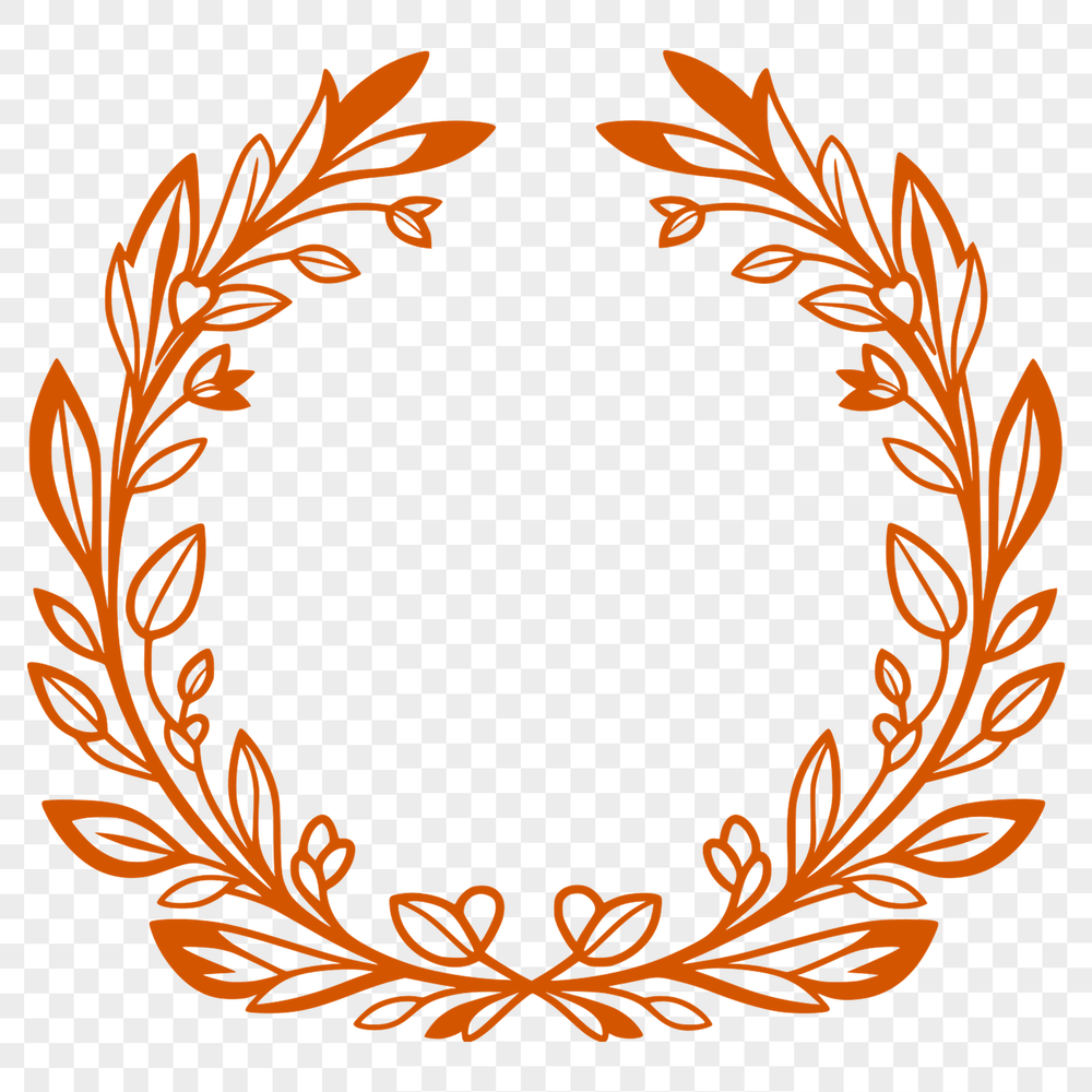 Free Vector Art Design SVG Wreath A high-resolution, customizable SVG wreath template for crafting projects.