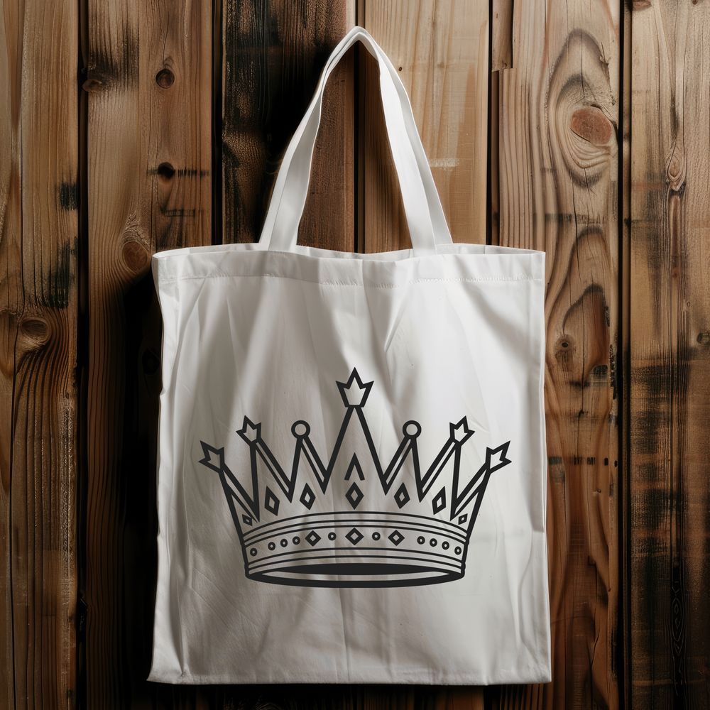 Vector Crown Design Graphic A royalty-free vector illustration of a crown in SVG format, suitable for digital design projects.