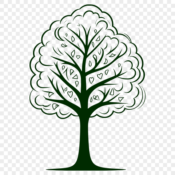 Illustration of a tree in vector format