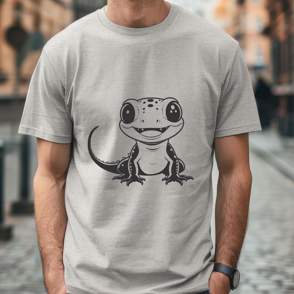 Vector Art Salamander Graphic An illustration of a salamander in vector format suitable for digital art and crafting projects.