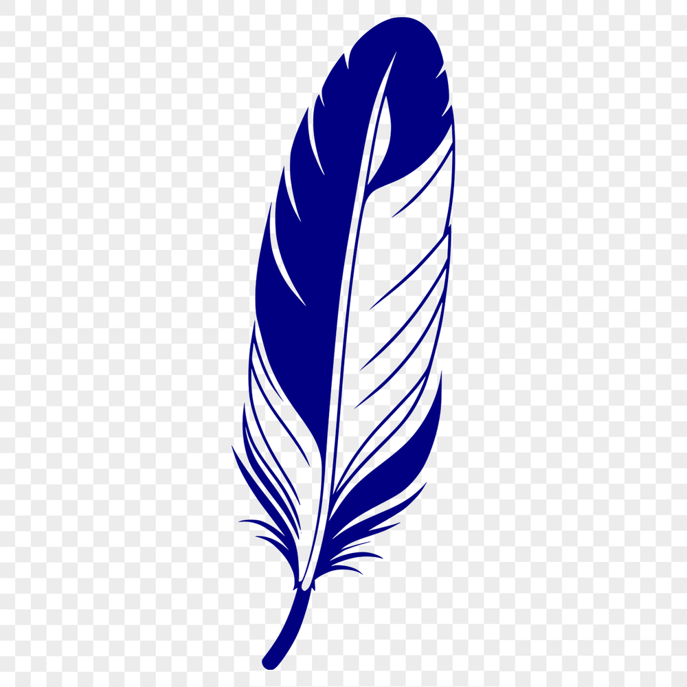 Beautiful Vector Feather Illustration A stylized feather illustration created as an SVG file.