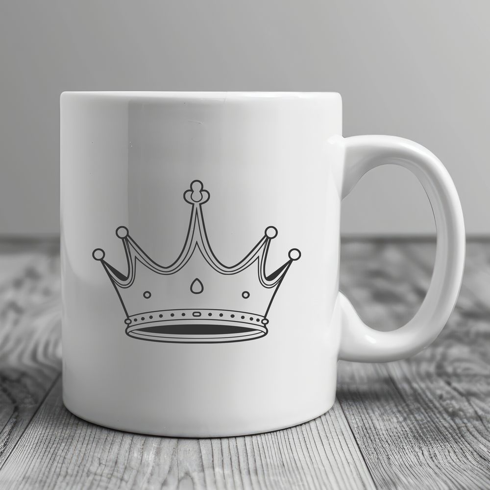 Regal Illustration Crown Design A regal crown illustration designed with vector graphics for digital use.