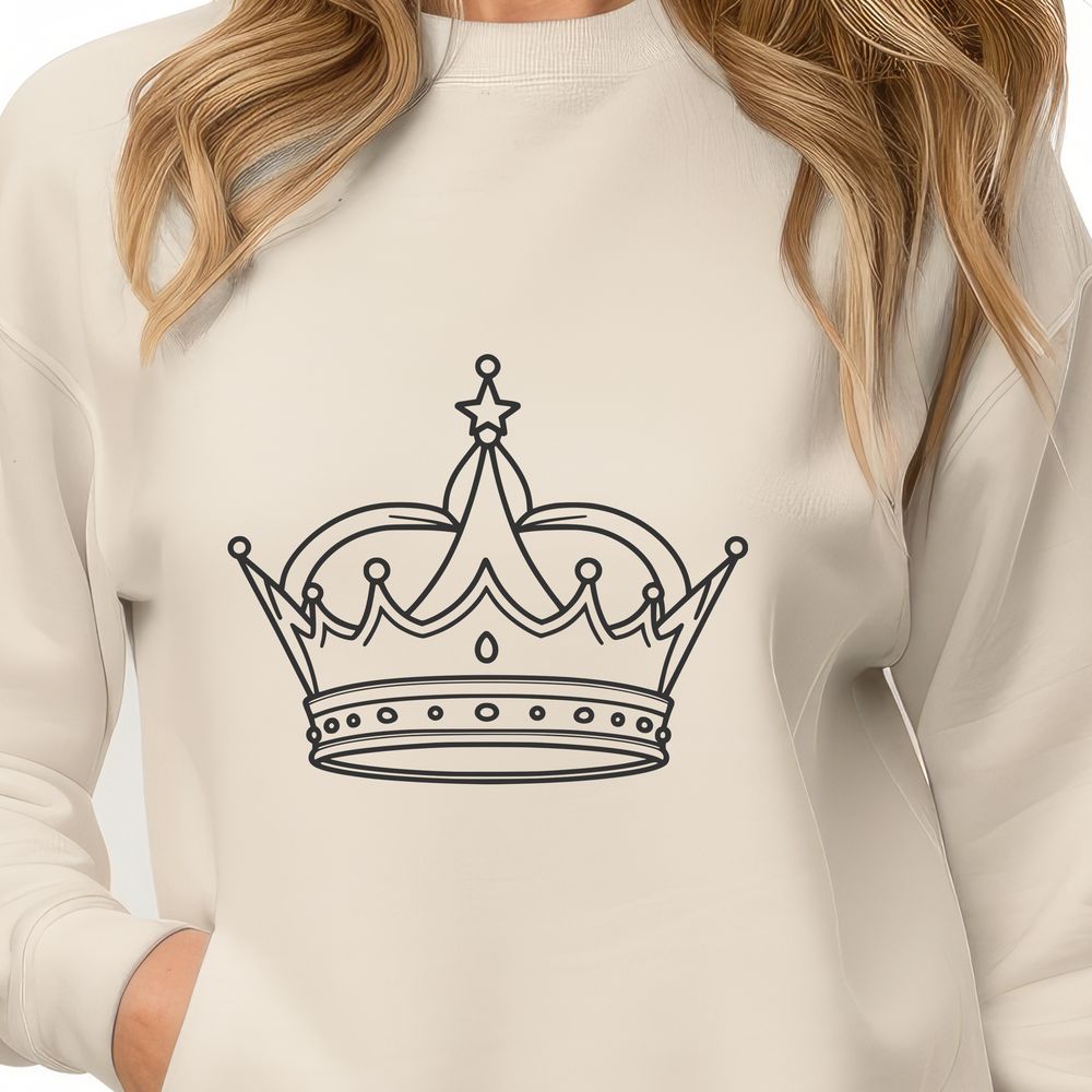 Stylized Crown Vector Art A stylized crown design in vector format.