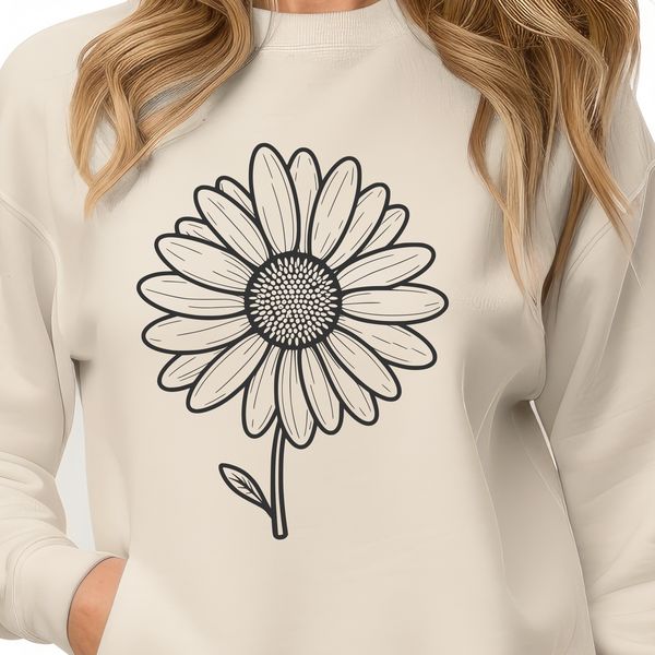 Beautiful Daisy Bloom A high-quality SVG image of a single daisy bloom with realistic details.