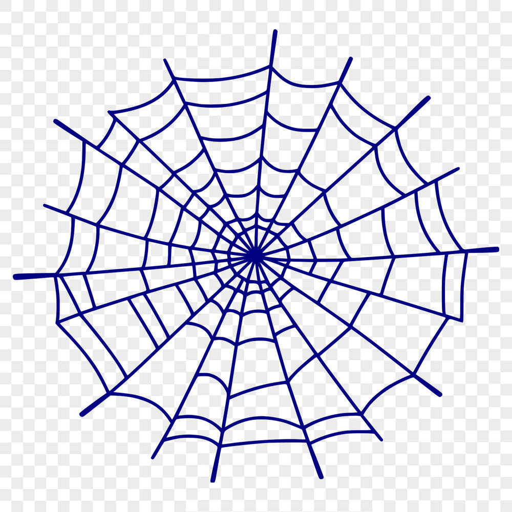 Detailed Spider Web Design Clipart A detailed illustration of a spider web in vector format, ideal for printing or digital use.