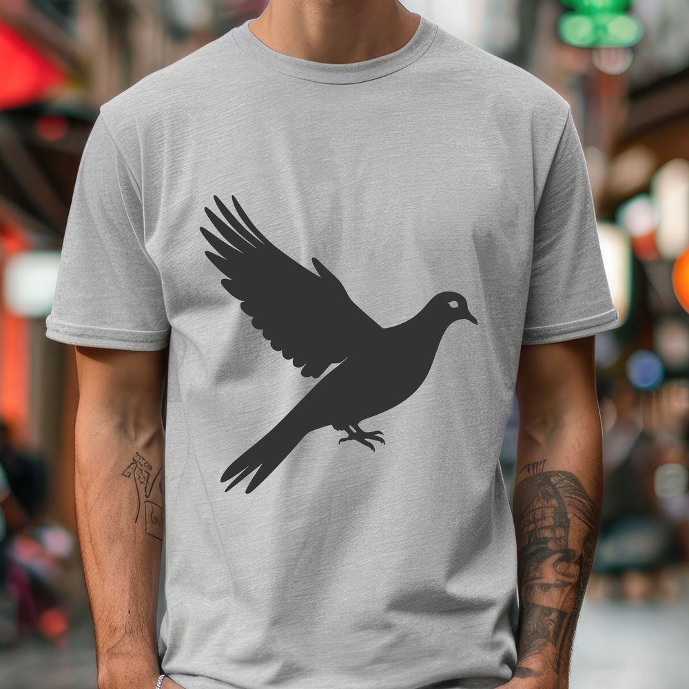 Free Vector Illustration of a Flying Dove A simple vector illustration of a dove in flight, suitable for digital designs.