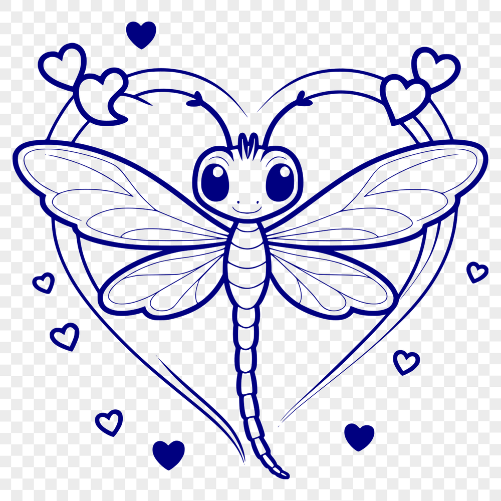 Beautiful Dragonfly Vector Icon An SVG graphic representation of a dragonfly, suitable for commercial and personal projects.