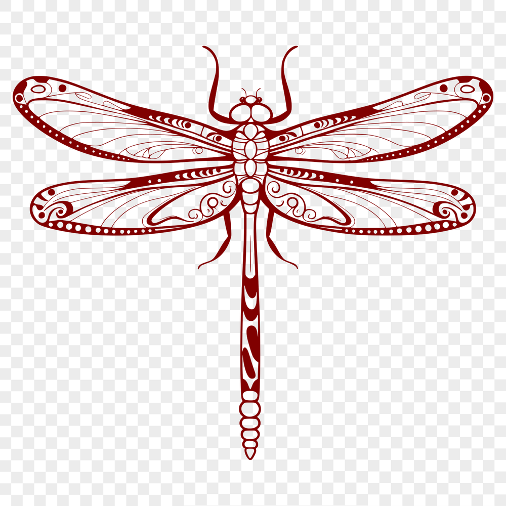 Free Clipart Illustration of a Dragonfly A high-quality digital representation of a dragonfly, suitable for various design applications.