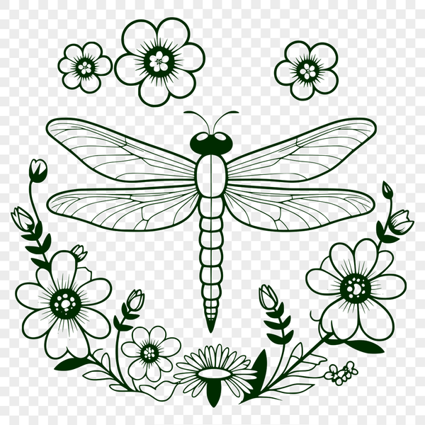 Free Vector Dragonfly Graphics A colorful dragonfly with delicate wings and slender body, suitable for vector design projects.
