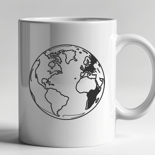 Planetary Globe Illustration A high-resolution vector illustration of the planet Earth.