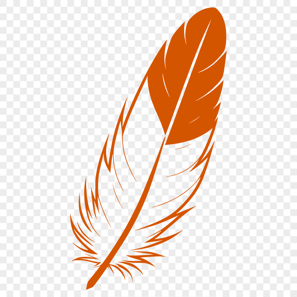 Simple Feather Icon Vector Art A simple, high-quality feather icon in vector format.