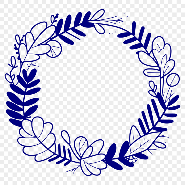 Free Downloadable Vector Art Floral Wreath Clip Art A decorative floral wreath design, created as a vector art file.